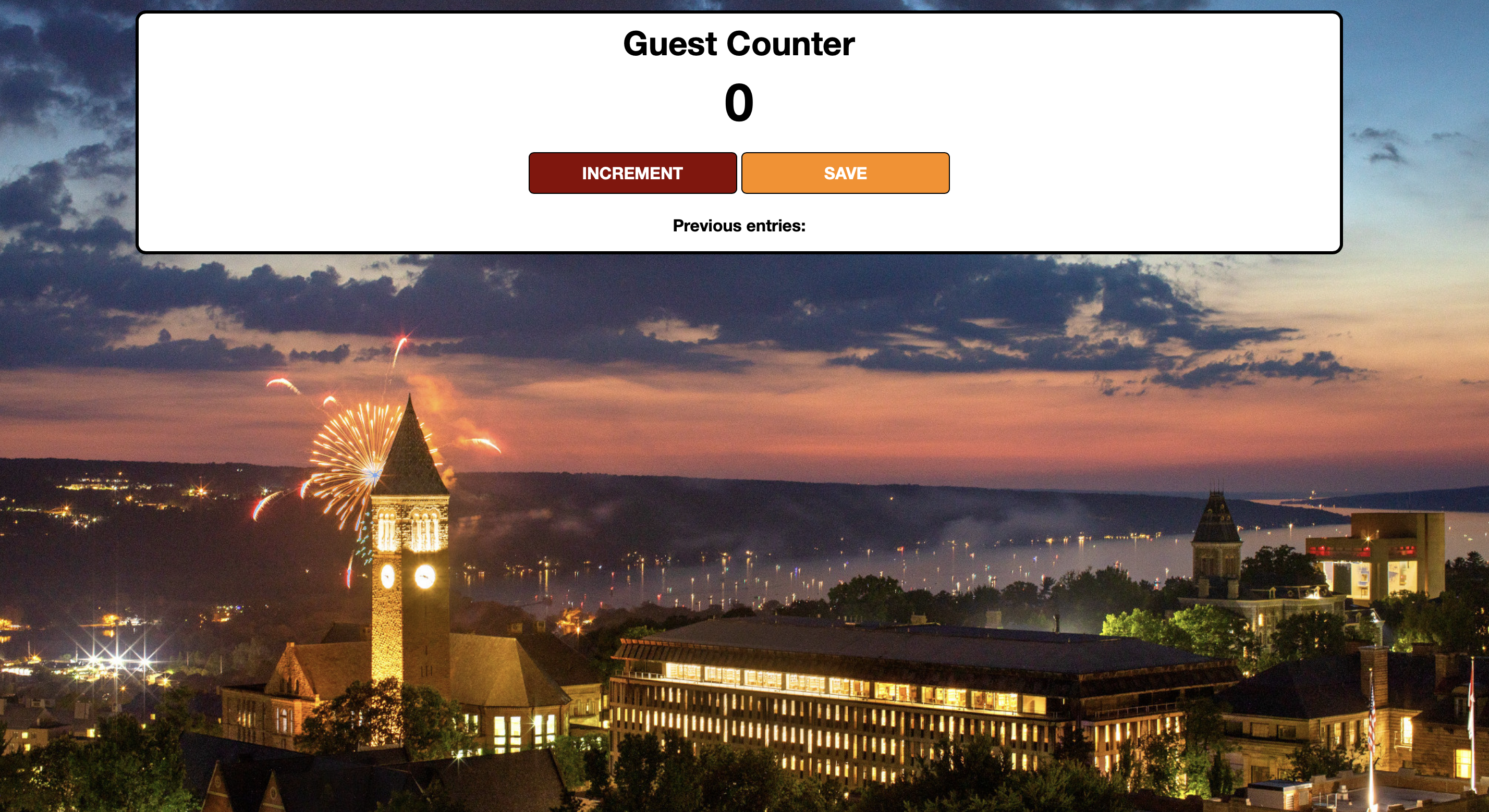 Cornell Counter App